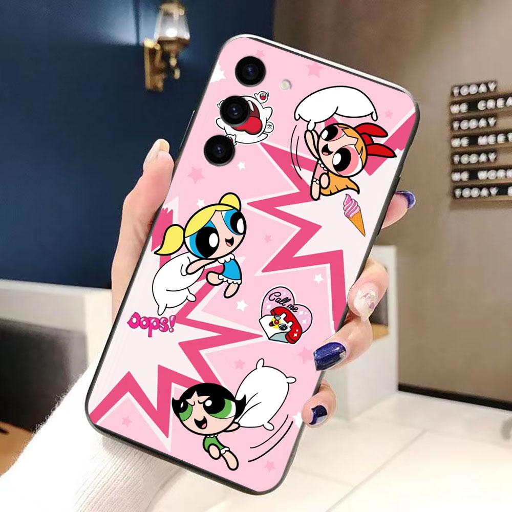 Чехол для телефона P-Powerpuff Girls для Samsung Galaxy S24 S23 S22 S21 S20 FE S25 LITE PLUS ULTRA 5G Силиконовый чехол Funda Shell