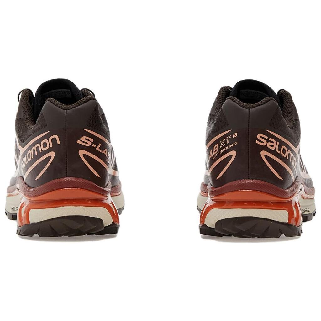 SALOMON XT 6 Амортизация Нескользящие Износостойкие Легкие Низкие Беговые Кроссовки Унисекс Коричневый Оранжевый L41751500
