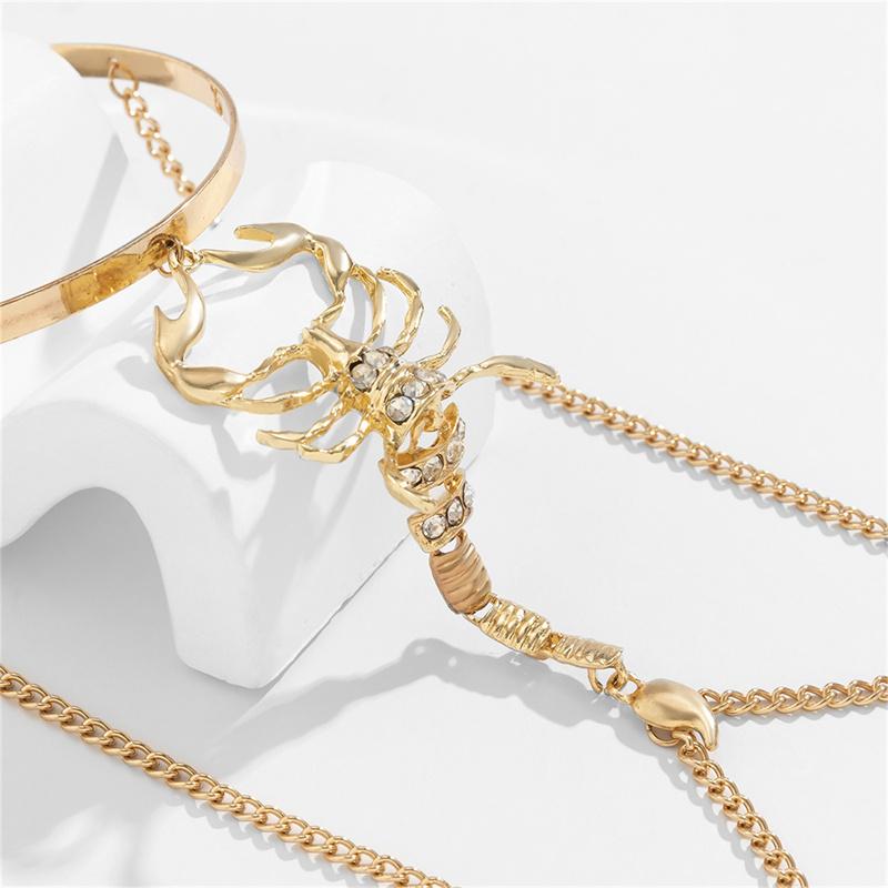 Браслет с кисточками в стиле панк-хип-хоп, женские и мужские готические браслеты со скорпионом