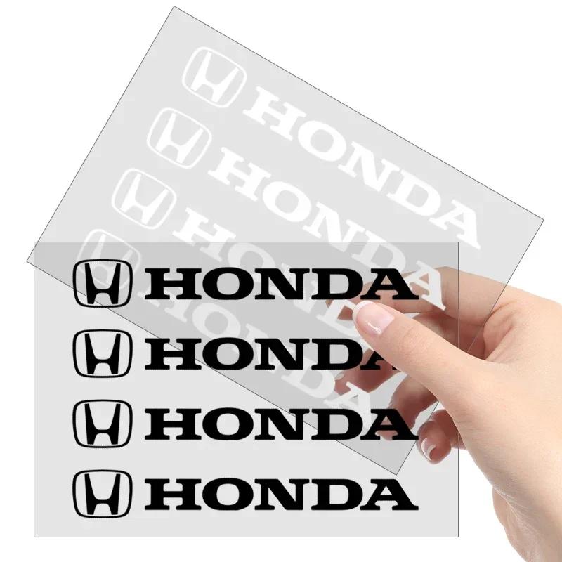 2025 Hot 4pc Car Styling Door Handle Stickers Tire Rear View Mirror Decals For Honda Civci CRV Accord Mugen Prelude FIT City CRZ