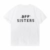 Футболка с принтом «BFF SISTERS», повседневная однотонная футболка «Лучшие друзья», модная футболка для девочек, футболка Best Sister Tumblr