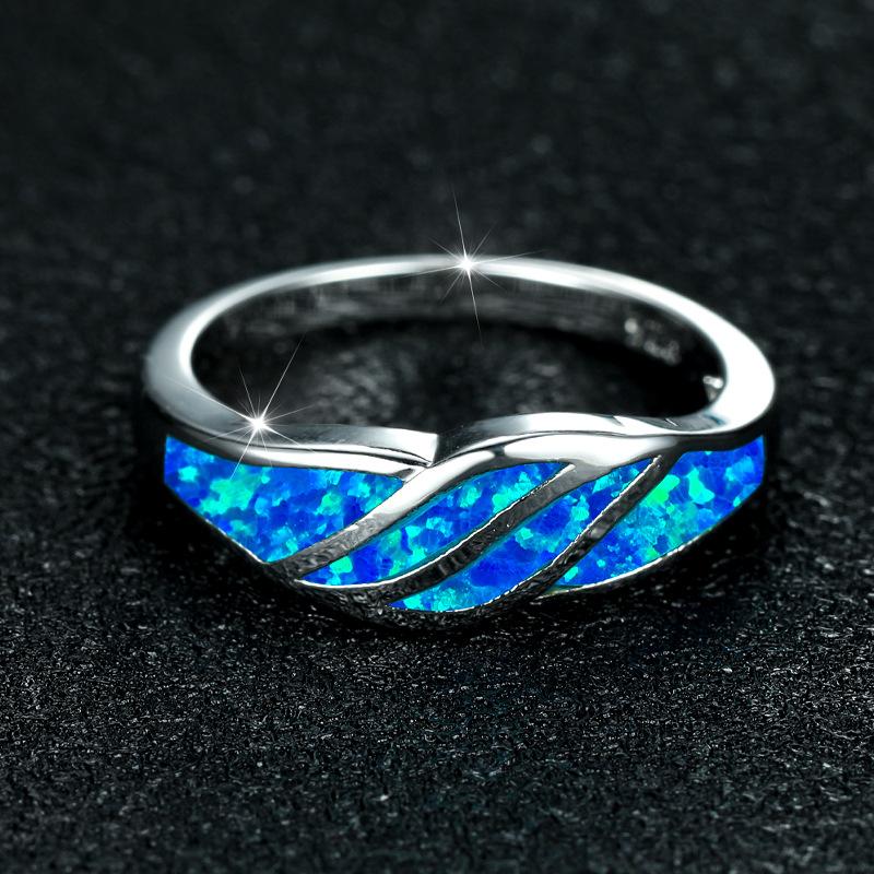 Ring Blue Personalized Jewelry Niche Hot Selling Item