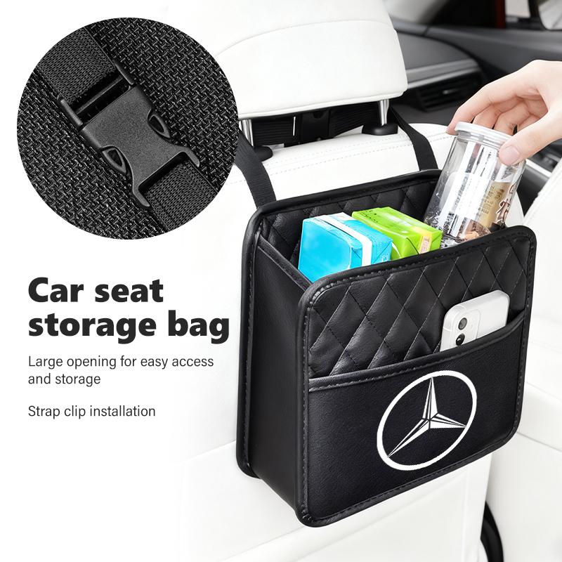 AABGR1 For Benz Car Waterproof Organizer Hanging Storage Bag Trash Can Interior Accessories CITAN VITO SPRINTER CLS SLK Sport ML C200