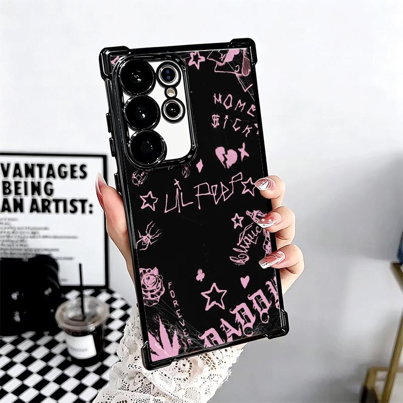 Чехол для телефона Lil Peep Hellboy Love с покрытием для Samsung Galaxy S24 S25 FE S26 Edge S23 Ultra S22 S21 Plus S20 Противоударный с подушкой безопасности