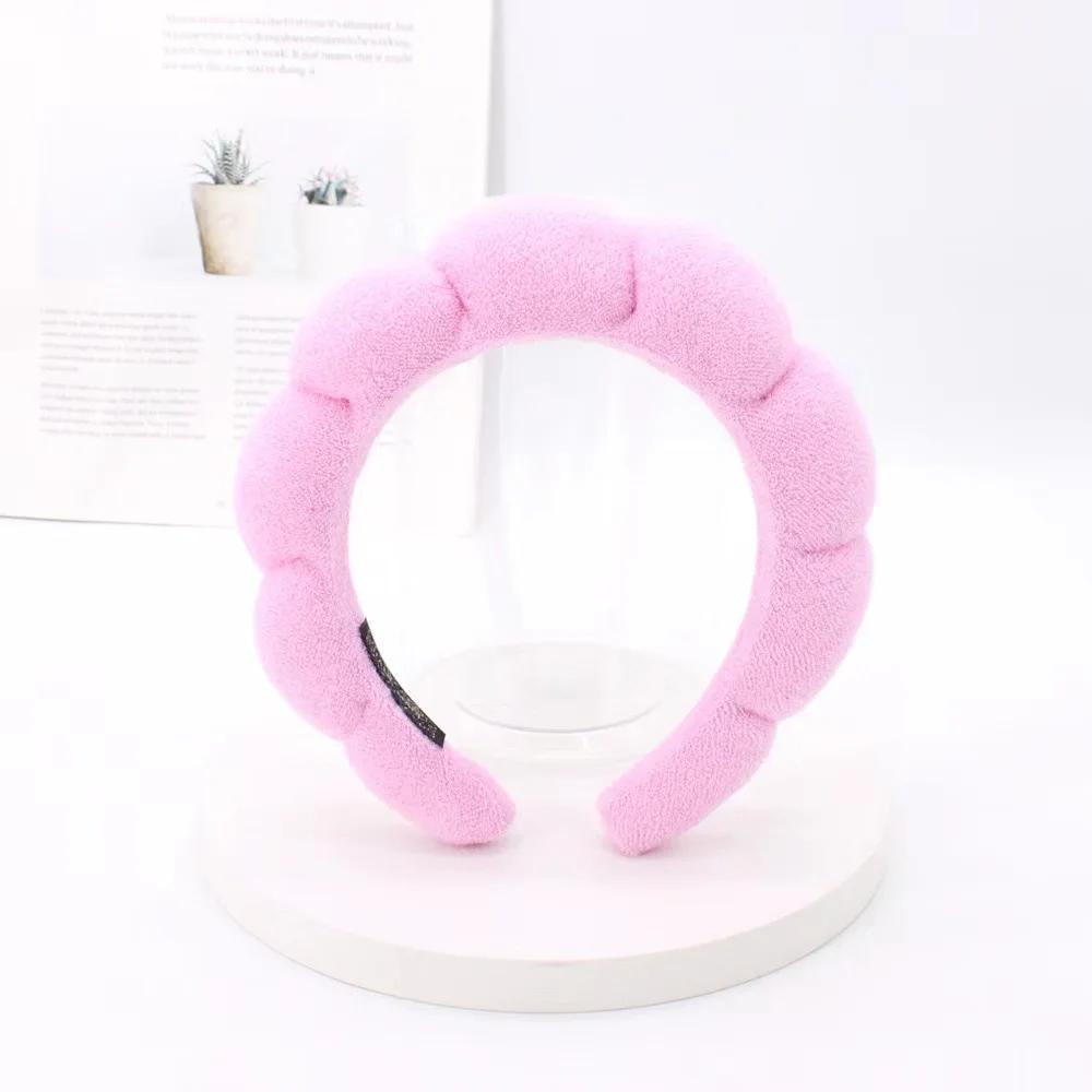 Fashion Microfiber Washing Hair Bands Puffy Headband Spa Bubble Headband Washing Face Makeup Shower Skincare Girl Accessories