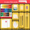 Montmartre 75ml Waterproof Non-Fading Acrylic Paint Set: Perfect for Children’s Textiles and Art Projects, Sunscreen Formula