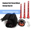 Surfaces Marker Buoys and Dives Reel Set Open Bottom Safety Inflatable Dives Float with Reel Storage Bag Easy to Use