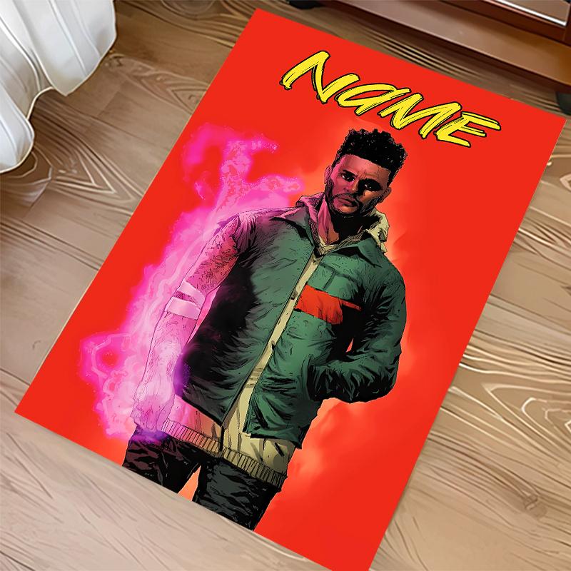 Custom personalization The Weeknd Print Area Rug - Soft, Washable Non-Slip Indoor Mat,Living Room,Home&Office Decorative Rug