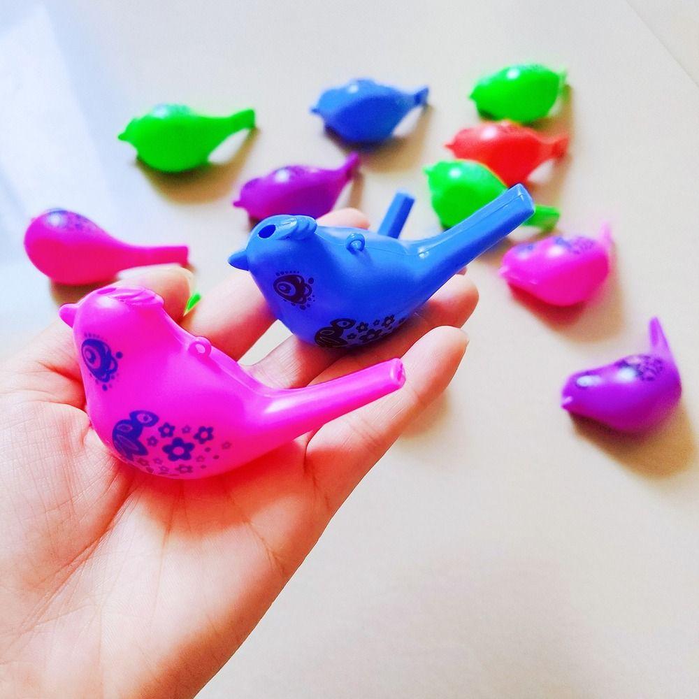 5PCS Drawing Water Bird Whistle Colored Musical Toy Party Whistles For Girls Boys