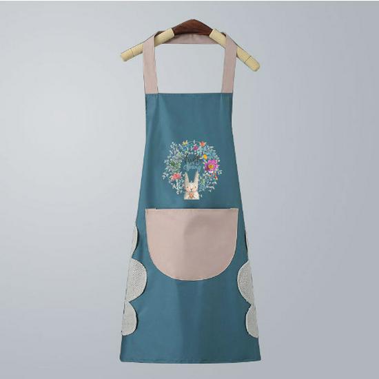 Waterproof Cartoon Apron with Large Pocket - Unisex, Oil & Stain Resistant