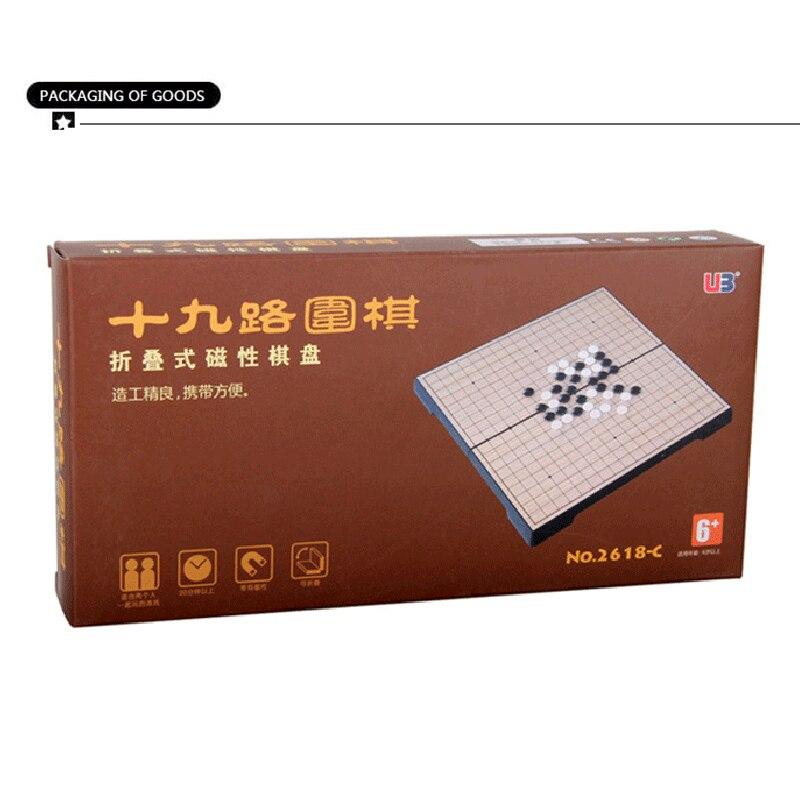 Go Chess Magnetic Go Game 19 Road 361 шт./компл. Weiqi Рождественский подарок Китайская старая игра Go Складная шахматная доска Детская игрушка Настольная игра