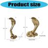 Resin Cobras Statues Figurines Retro Snake Statue Figurines Sculptures Tabletop Centerpieces Home Decors Collectibles