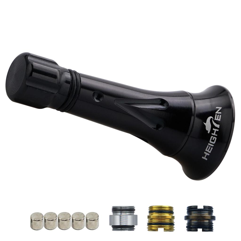 HEIGHTEN 45mm Reel Stand (Improved) Abu Garcia (Abu Garcia) Spinning Reel Custom Balancer Rhinestone (All Black) (647)