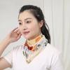 New Magnetic Snap Small Gold Ball Silk Scarf Square Scarf Chiffon Lazy Scarf Spring And Summer
