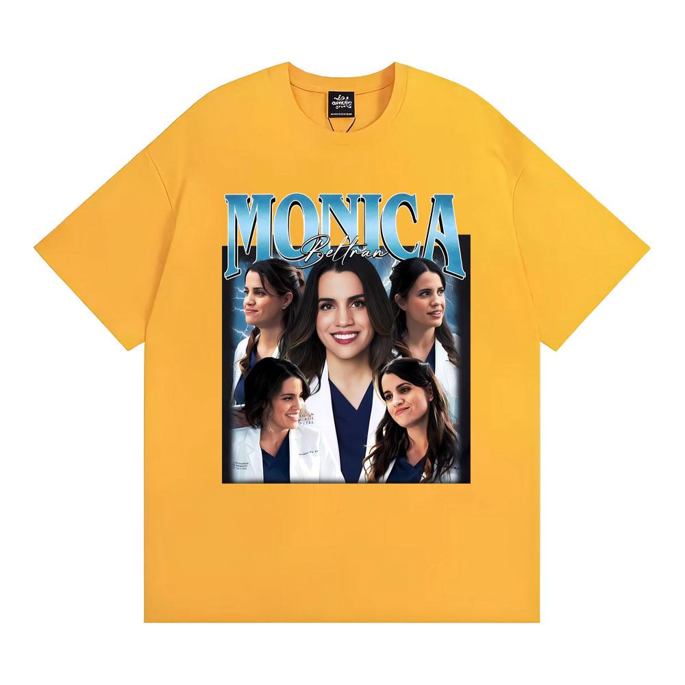 Monica Beltran Vintage Y2K Aesthetic Graphic Tshirt Harajuku Hip Hop Summer T Shirts Casual 100 Cotton Oversized Loose T Shirt