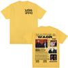 Rapper NATOS WAOR Tour 2025 Graphic T Shirt Unisex Unisex Vintage High Quality Hip Hop Tshirts Cotton Oversized Tshirt Streetwear