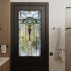 Пленка для конфиденциальности витражного окна Винтажная декоративная матовая Статическое прилипание Водонепроницаемая ПВХ Многоразовая Блокирующая УФ-излучение Наклейка на стекло Покрытие