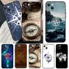 Карта Мира Компас Морской Чехол для Телефона Для iPhone 11 12 13 14 15 16 Pro Max Mini X XR XS Max Plus Чехол Funda