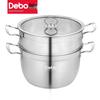 Пароварка двухъярусная из нержавеющей стали 304 Debo