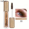 Sparkling Sequin Mascara Long-Lasting Unscented and Shiny Eye Makeup Glitter Mascara Sequins Shimmering
