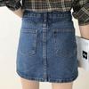 Shop   Women S DAily A Line Denim Mini Skirt Blue Won wSk We6d086