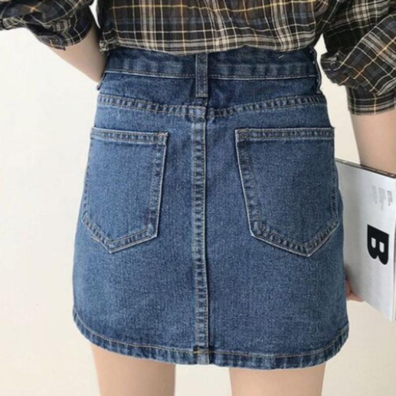 Shop Women S DAily A Line Denim Mini Skirt Blue Won wSk We6d086