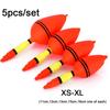 5pcs/set High Quality Plastic Bobber Eva Foam Ball Boia Fishing Night Float Light Stick