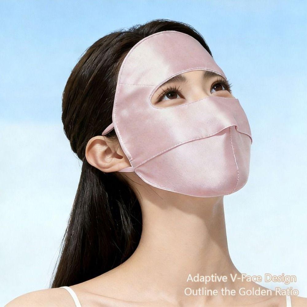 Breathable Summer Sunscreen Mask 100% Silk Bike Cycling Mask Fashion Face Mask  for Women