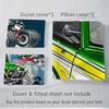 3pcs Off-Road Monster Truck Adventure Home Decor Bedding Set-Universal Three-Piece Suit for Bedroom, Guest Room, Living Room, Hotel-Perfect