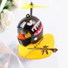 Motor Accessories Yellow Duck Ornaments with Helmet for Bike Without Lights Auto Accessories Duck In The Car Interior Decoration