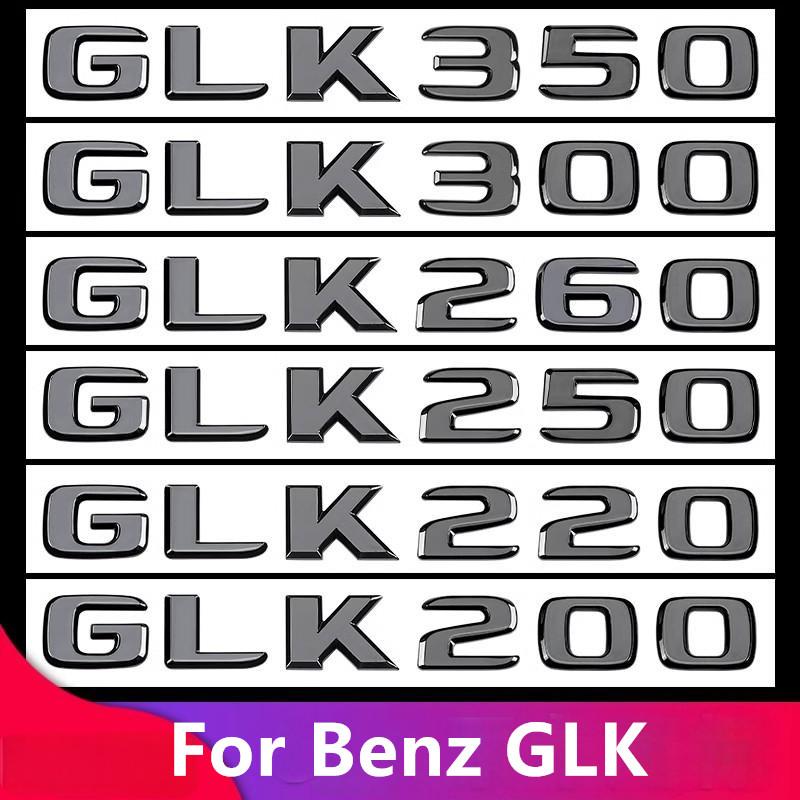 BKS2 3D Car Tail Trunk Letter car sticker GLK200 GLK220 GLK250 GLK260 GLK300 GLK350 Emblem Sticker Mercedes Benz GLK W204 X204