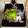 1 шт. Фланелевое одеяло с принтом My Singing Monsters, Высокое качество, Для всех сезонов, Декор для дома, Тепло и уют, Идеально для рождественских подарков