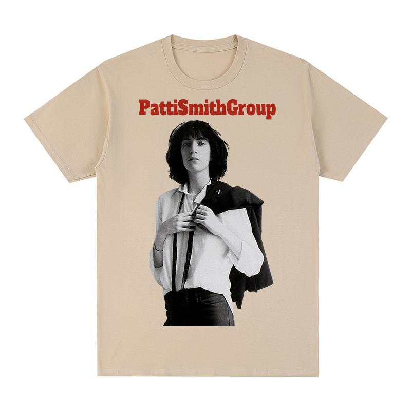 Patti Smith Group Vintage Tshirt European American Y2k Cotton Men T shirt New Tee Tshirt Womens Tops