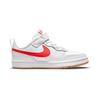 (PS) Nike Court Borough Low 2 'White Orange' Kids' BQ5451-114