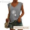 JPNTKY Women's Fashion Casual V-Neck Sleeveless  Blouses & Shirts