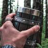 Пивная кружка в стиле викингов из дерева, 3D-смола, нержавеющая сталь, кофейная кружка, бокал для вина, металлическая кружка с двойными стенками, пивной кувшин, термокружка