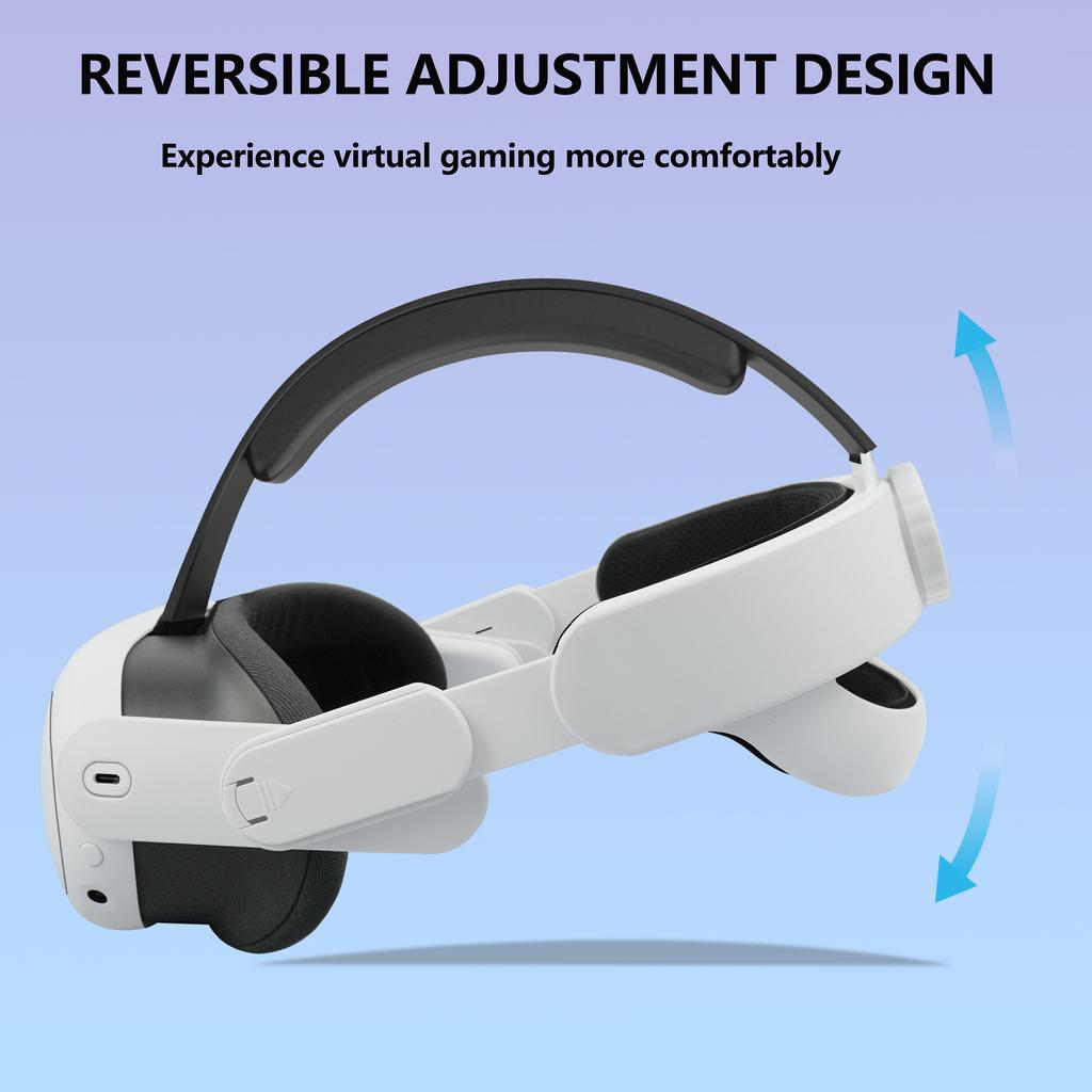 360 Регулируемое оголовье для Quest 3S Аксессуары Головные уборы для Quest 3 Ремешок на голову Удобная губка