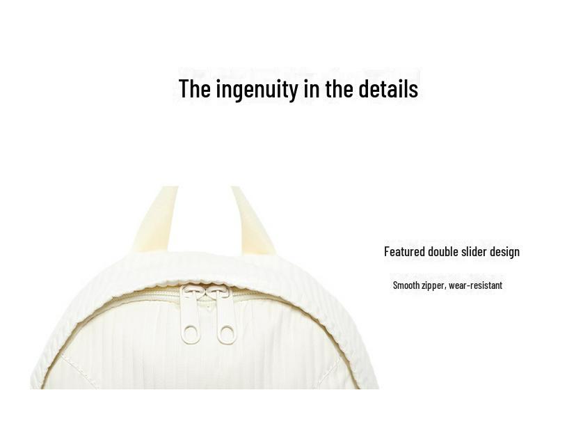 2025 Spring/Summer Women's Lightweight Waterproof Wrinkled Backpack – Small Commuter Travel & School Bag