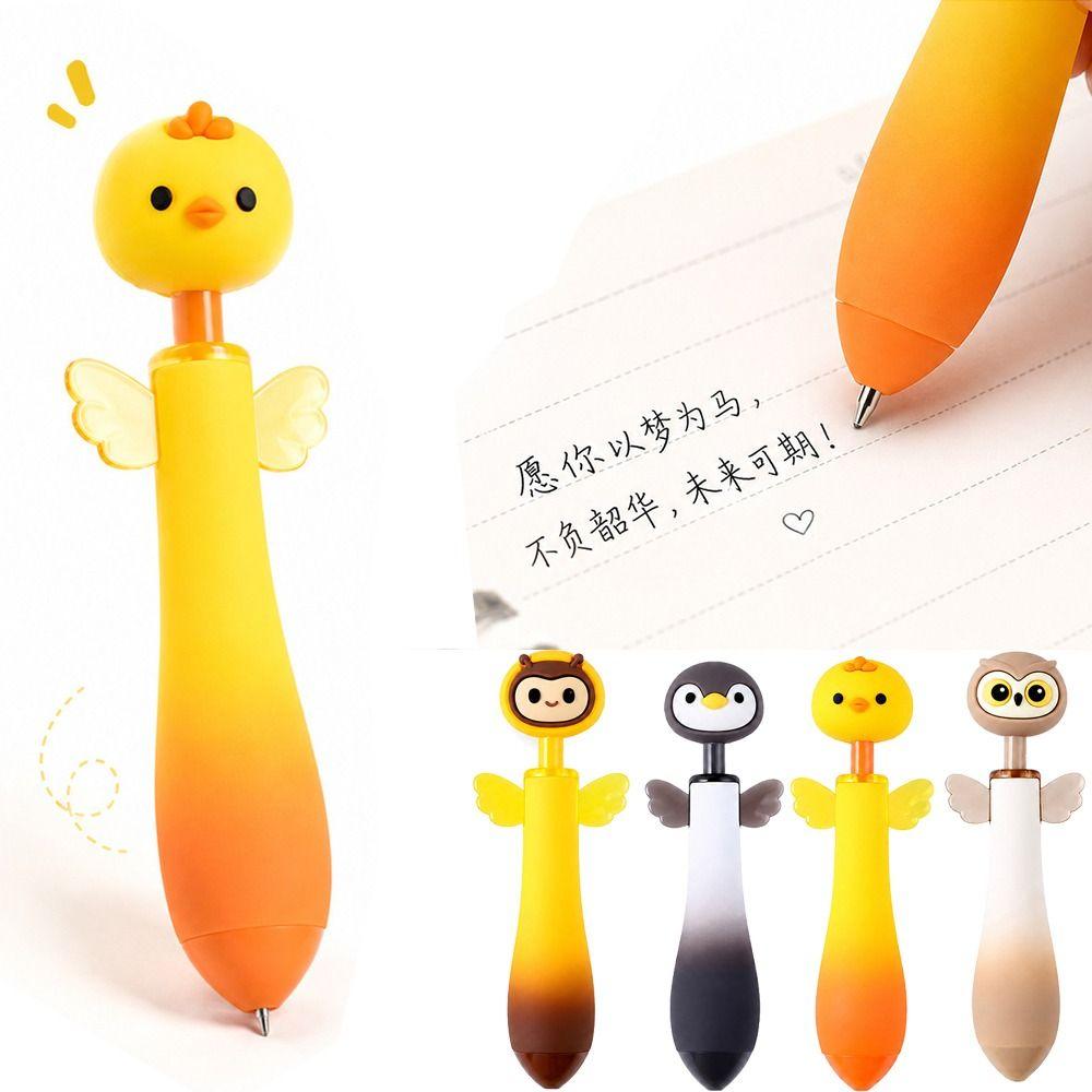 Black Ink Retractable Ballpoint Pens 0.5mm Fine Point Writing Pens Creative Gel Pens Students