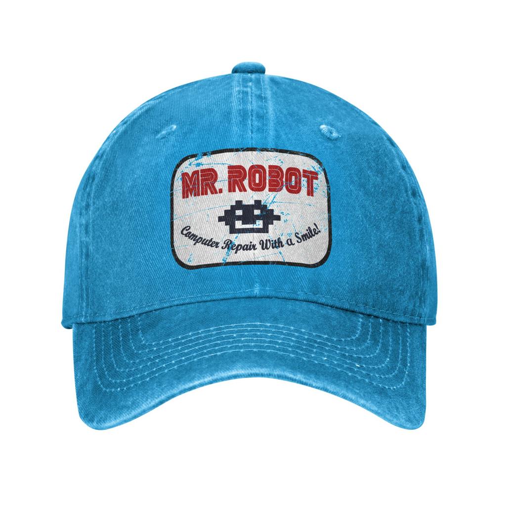Кепка-бейсболка Mr Robot Ремонт компьютеров С улыбкой Ретро Потертая Программист Головной убор Кепки Шляпа
