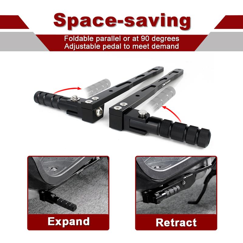 For Honda Ruckus 50 (Zoomer) 2003-2024 Motorcycle Rider FootRest Foot Peg Lowering Brackets Highway Foot Forward Rest Bracket