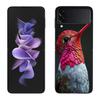 The Spirit of Hummingbirds Phone Case For Samsung Z Flip 7 6 5G Galaxy Z Flip 5 4 3 Black Hard Cell Cover Luxury PC Shell Coque