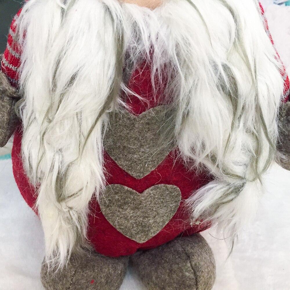 Санта-Снеговик Гном для дома, дома и улицы, украшение, плюшевые рождественские украшения, выдвижная стоячая игрушка, рождественские куклы