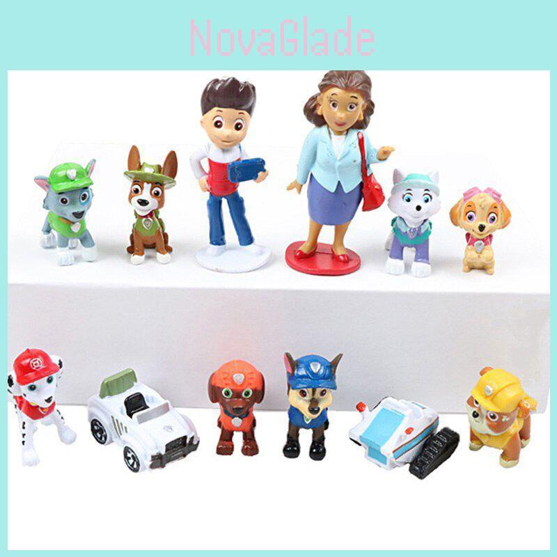 Cute And Cool Paw Patrol Figures Ideal Desktop Ornaments 12pcs Collection