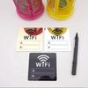 DIY Зеркальная Наклейка на Стену с Логотипом WiFi для Ресторана, Офиса, Салона, Спальни, Магазина, Детского Сада.