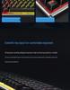 K500F Mechanical USB Wired Gaming Keyboard with Metal Panel and Backlight