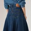 Levi's Женская джинсовая юбка А-силуэта со складками