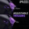 eXtremeRate RISE Plus MAX Back Paddle Kit for PS5 Controllers 040 with Bottom Clicky Trigger Stops Rubber Remappable Back Button Kit for PS5