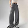 Women's Spring 2026 High-Waist Wide-Leg Floor-Length Suit Pants
