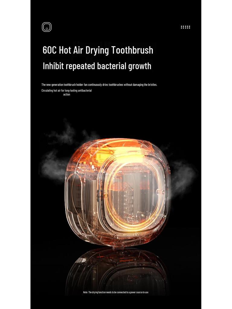 Портативный УФ-стерилизатор для зубных щеток с USB-зарядкой на двоих